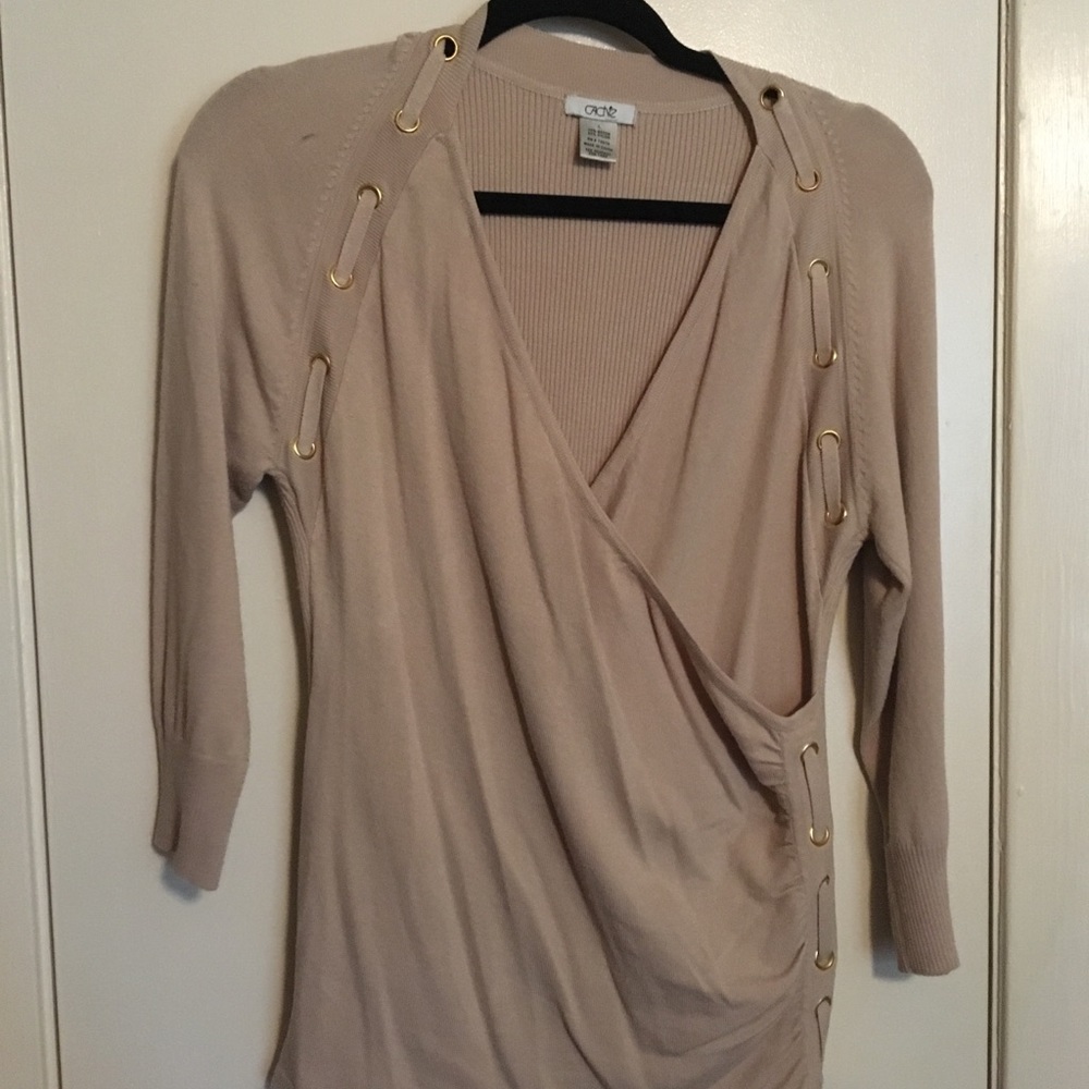 Cache Large Knit Sweater
